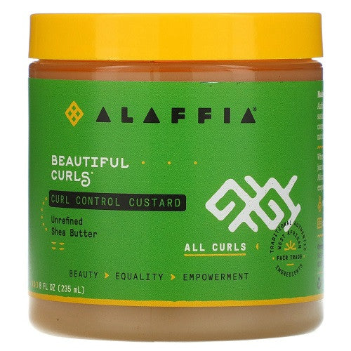 Alaffia Beautiful Curls Curl Control Custard Hair Cream, 8 Oz